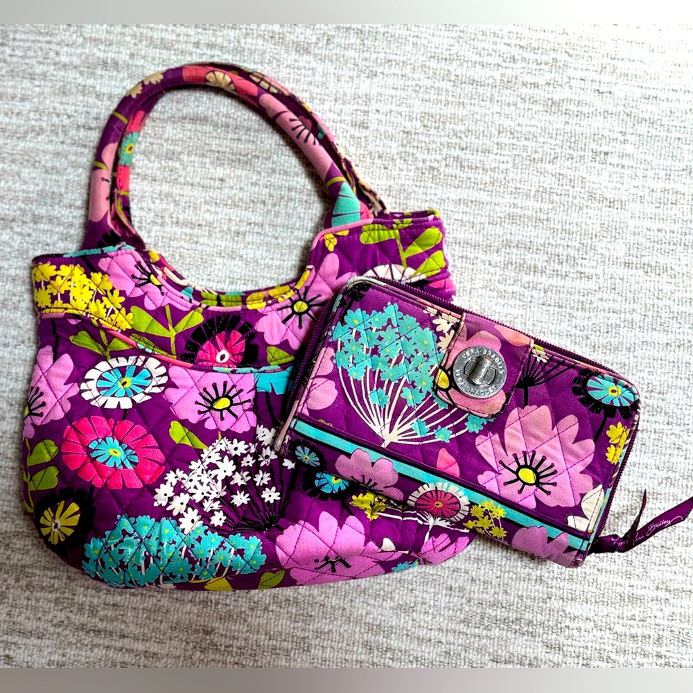 Vera Bradley reversible ‘Flutterby’ purse & wallet